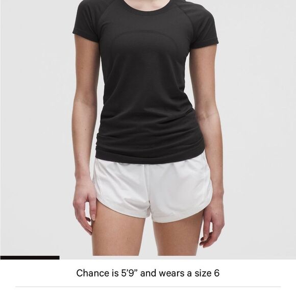 lululemon athletica Tops - Lululemon swiftly tee 2.0 Black Short Sleeve Women's Tee size 4 NWT